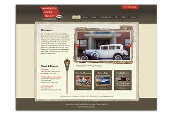 The Automobile Driving Museum Website